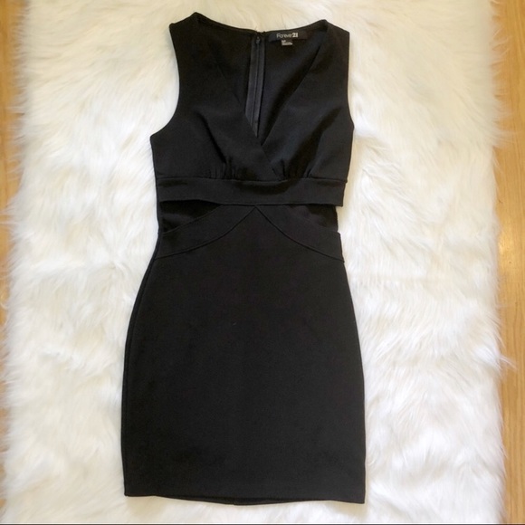 Forever 21 Dresses & Skirts - Forever 21 Black Bodycon Cutout Dress